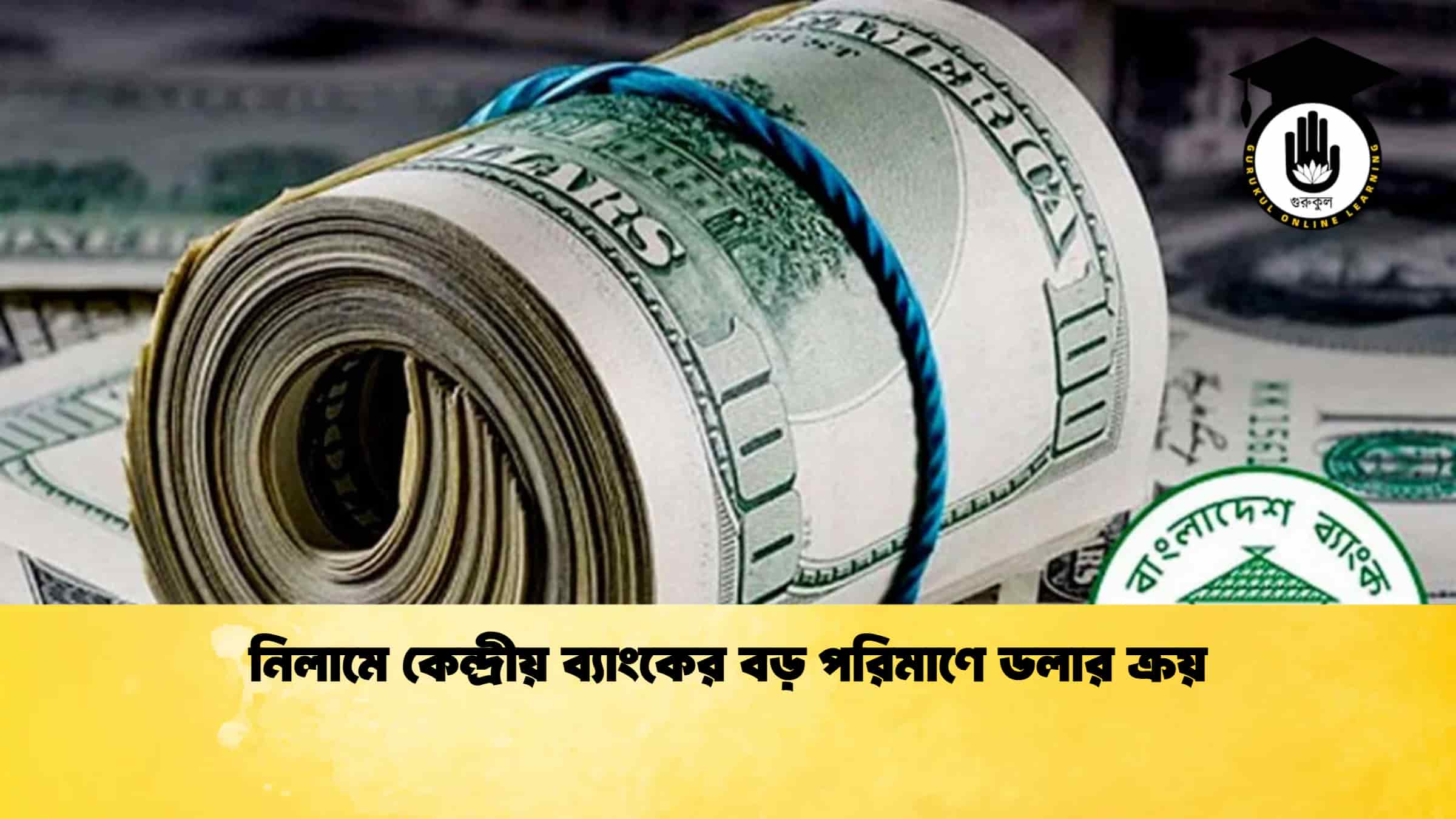 নিলামে কেন্দ্রীয় ব্যাংকের বড় পরিমাণে ডলার ক্রয়